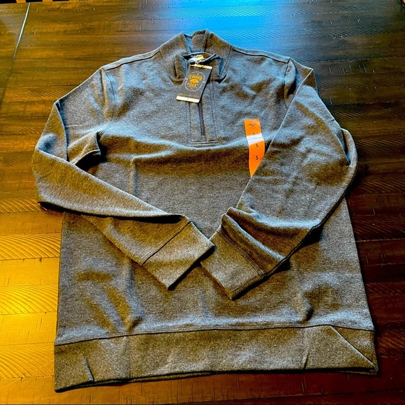 Copper & Oak Cotton Blend Quarter Zip Pullover - Picture 1 of 5